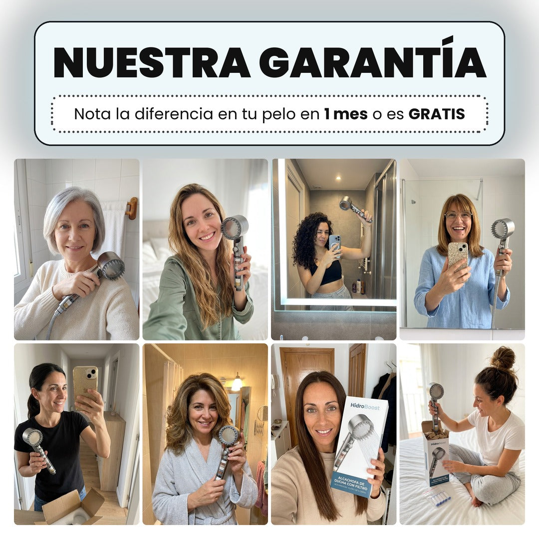 Nuestra garantía: nota la diferencia en tu pelo en 1 mes o es gratis