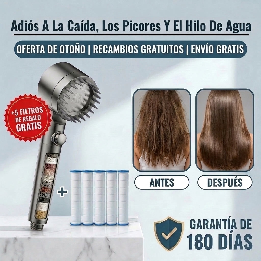 HidroBoost — Cuida Tu Pelo Desde la Ducha