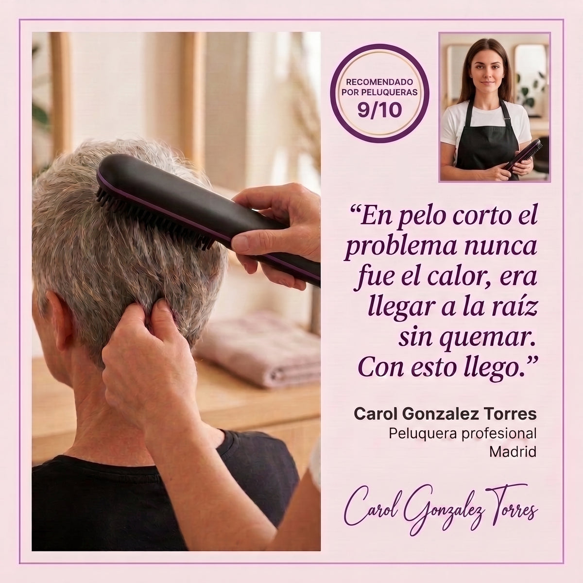 Peine Alisador Inalámbrico - THE ONE BRUSH (Sellado Iónico)