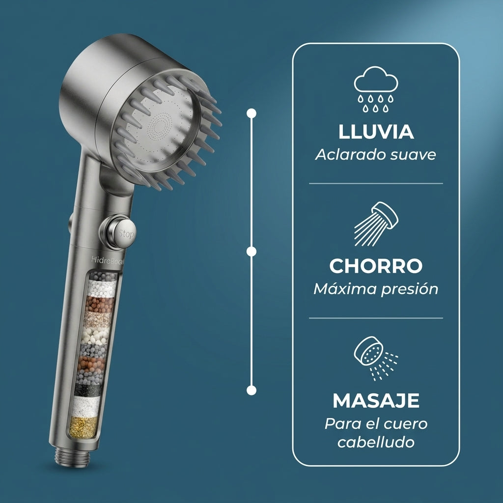 HidroBoost — Cuida Tu Pelo Desde la Ducha